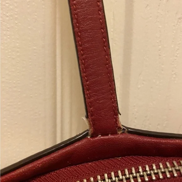 Coach Red and Brown Signature Tote - Picture 8 of 16